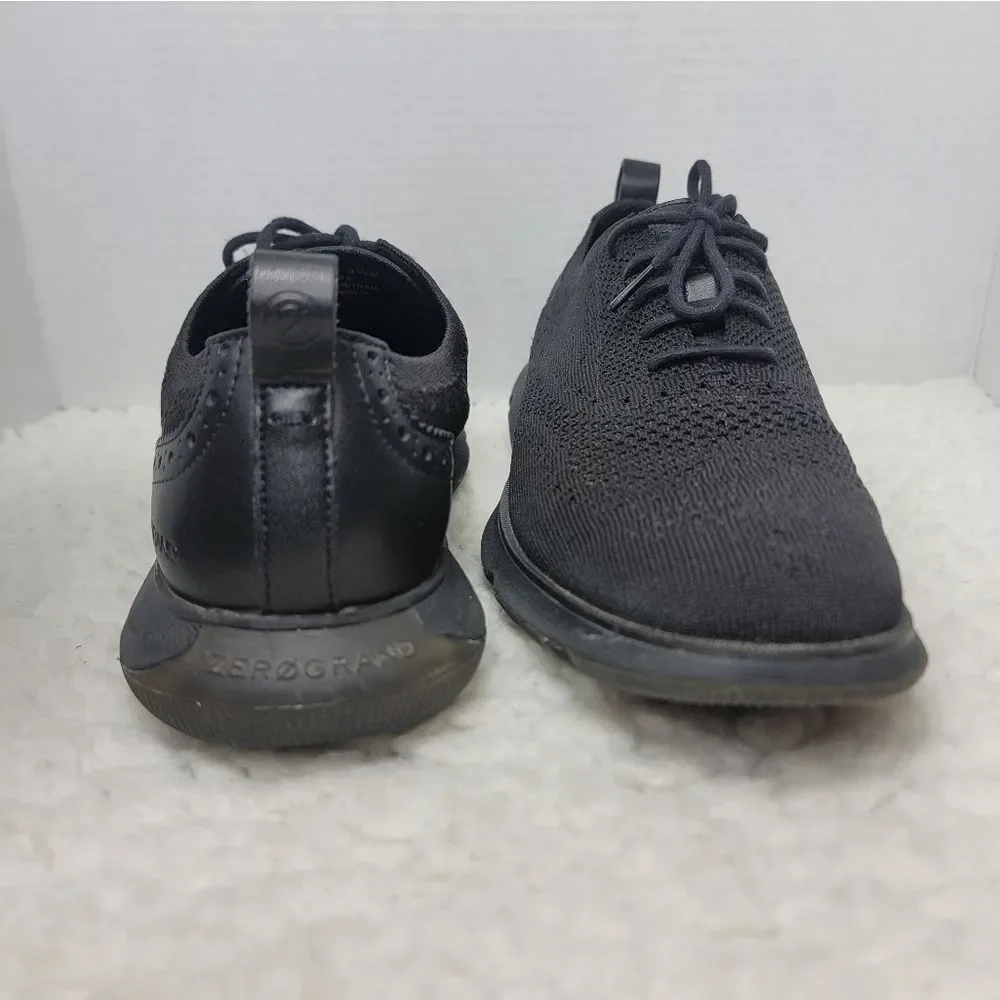 Cole Haan 4.Zerogrand Mens Oxford Shoes Size 9.5 Black Stitchlite Wingtip C35744